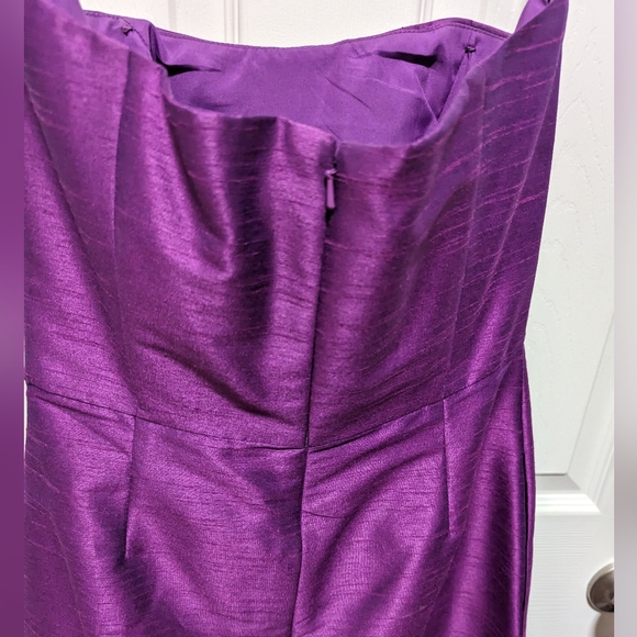 Alfred Sung Strapless Midi with Pockets - Picture 2 of 4